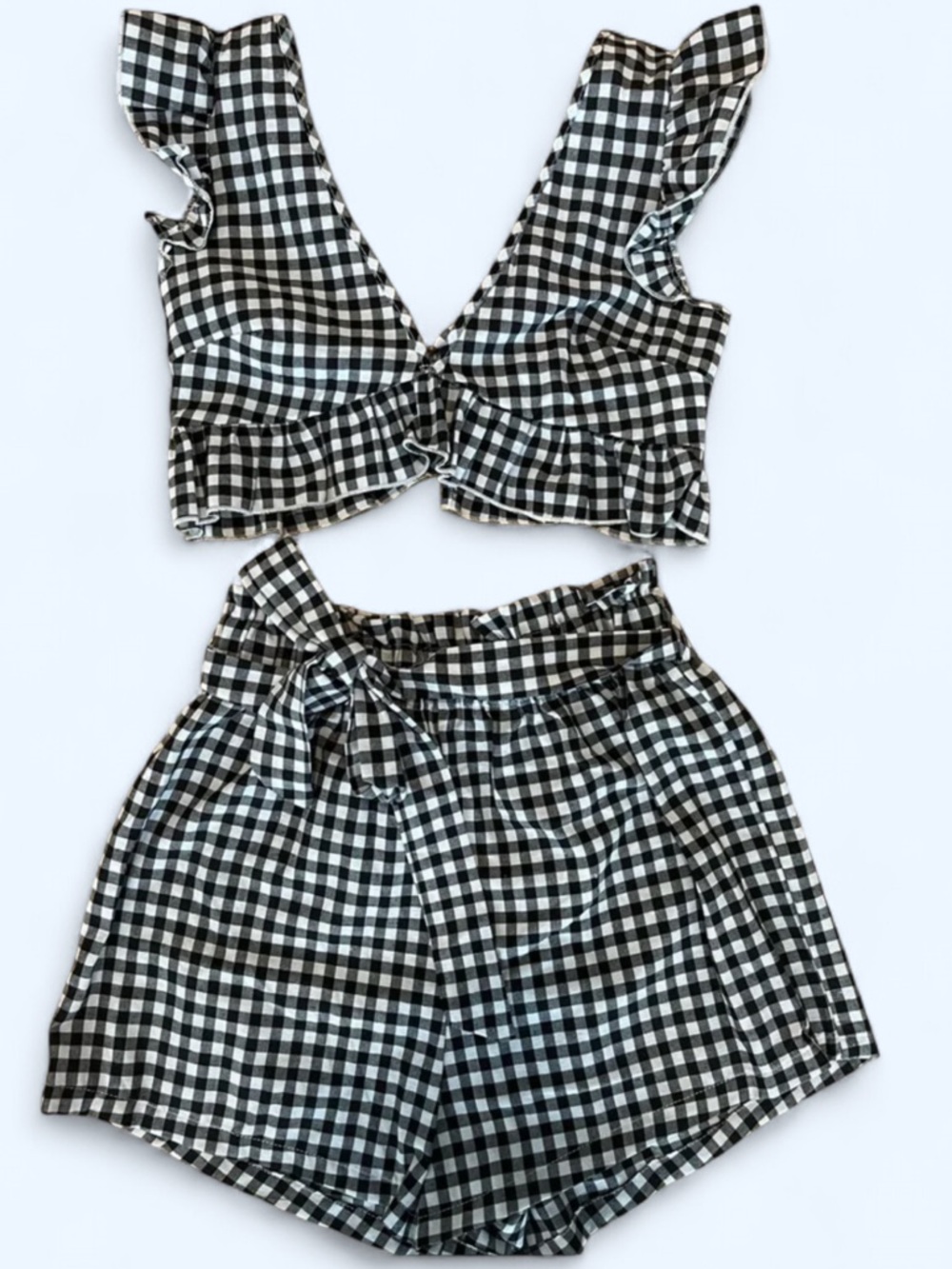 Gingham Two-Piece Set